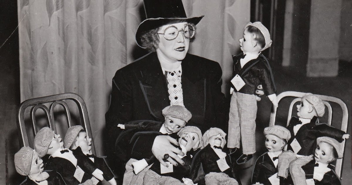 Dull Tool Dim Bulb Women with Dummies Female Ventriloquist with Vent