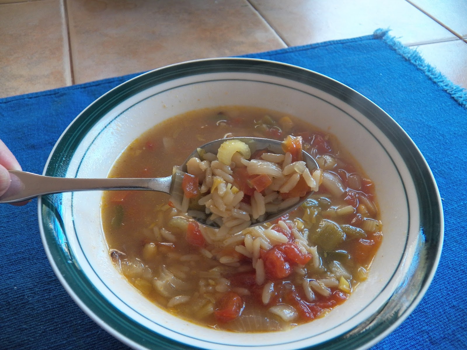Dirty Rice Gumbo Soup for SoupSaturdaySwappers Sid's Sea Palm Cooking