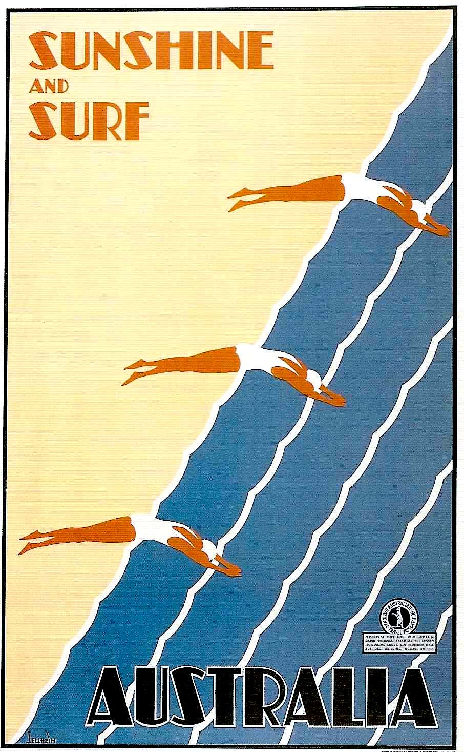Australia 1930s Australia travel poster 1930s