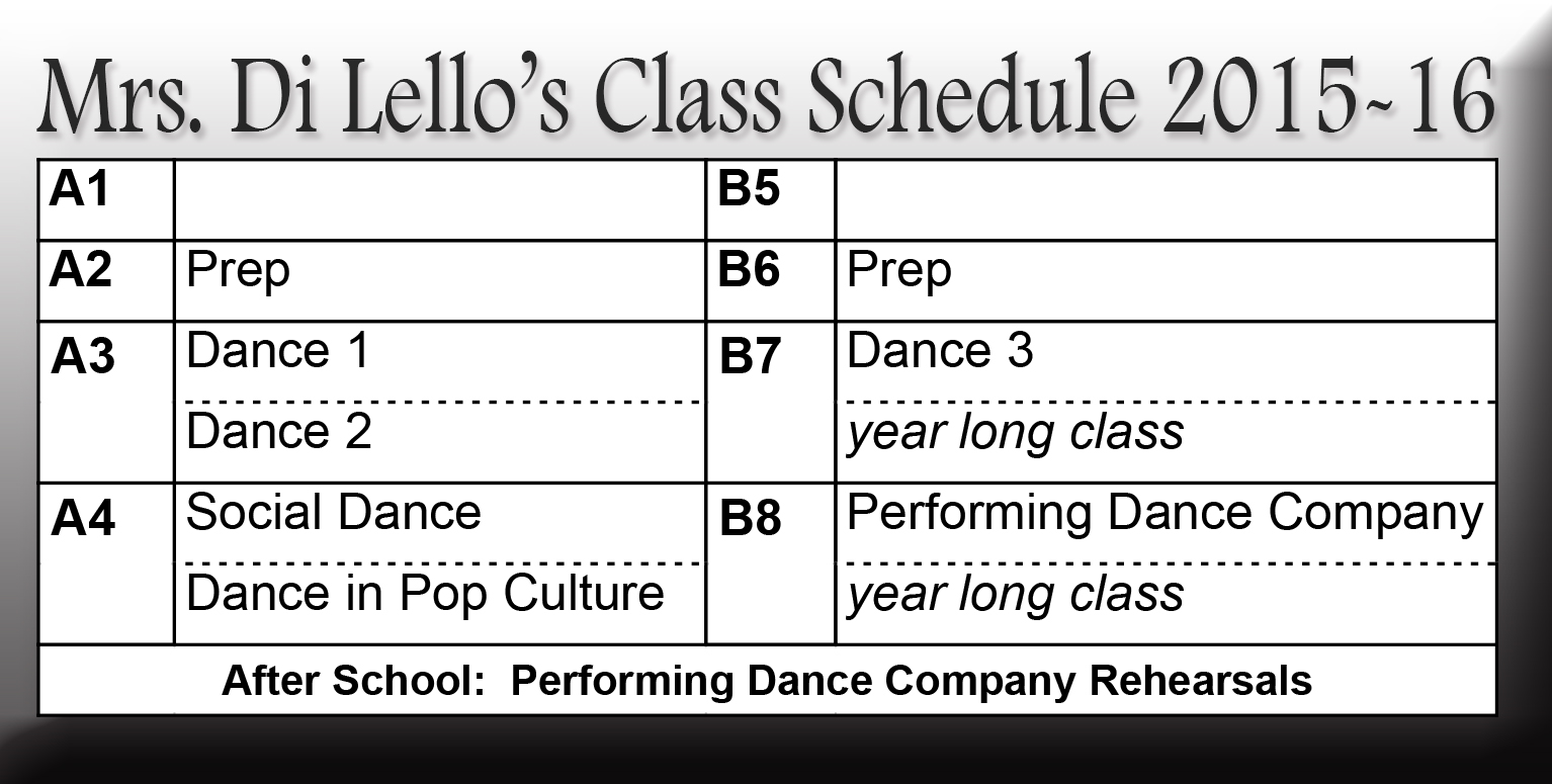 Mrs. Di Lello's Schedule