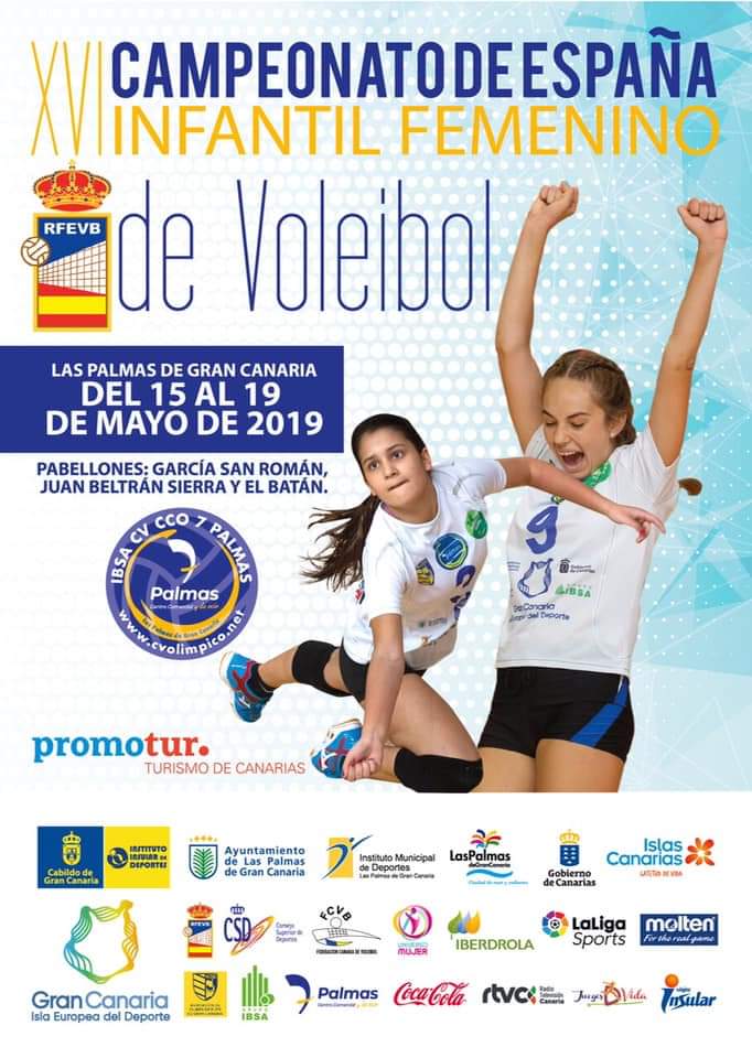 XVI Campeonato de España Infantil de voleibol del 15 al 19 de mayo XVI Campeonato de España Infantil de voleibol del 15 al 19 de mayo