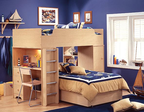 Desain Rumah Minimalis Modern: Children Bedroom With Bunk Beds