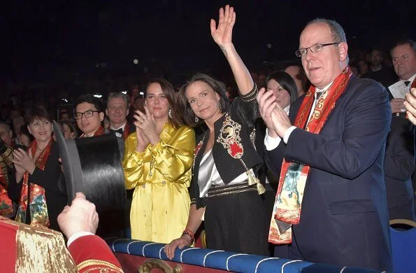 Princess Stephanie, Pauline Ducruet, Louis Ducruet and Camille Gottlieb attended the awards ceremony of International Circus Festival