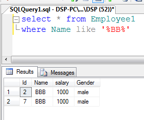 ALLTYPECODING: Like operator in sql server.
