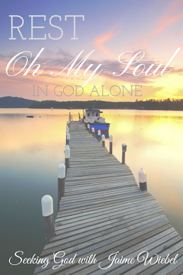 Rest, O My Soul, In God Alone My soul, wait in silence for God only, for my hope is from Him. He only is my rock and my salvation, my stronghold; I shall not be shaken. On God, my salvation and my glory rest; The rock of my strength, my refuge is in God. Trust in Him at all times, O people; Pour out your heart before Him; God is a refuge for us. Selah. Psalm 62:5-8 (NASB)