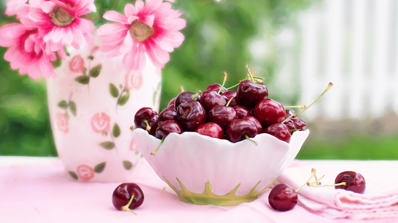 Cherries in a Bowl