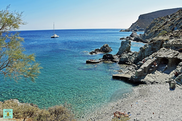 Playa Galifos, isla de Folegandros (Grecia)