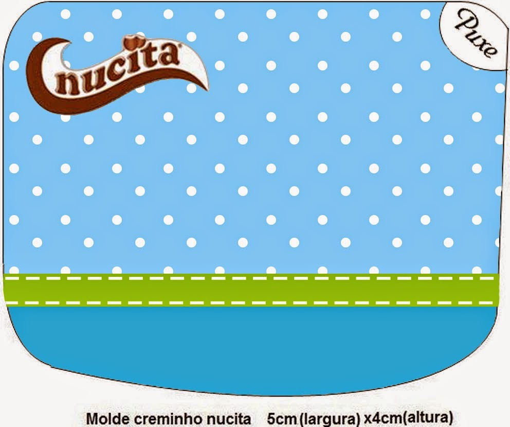 Azul y Verde Limón: Etiquetas para Candy Bar para Imprimir Gratis. Etiqueta para Nucita.