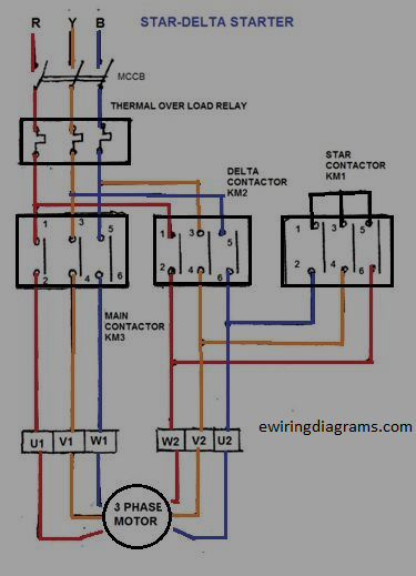 star delta starter wiring diagrams