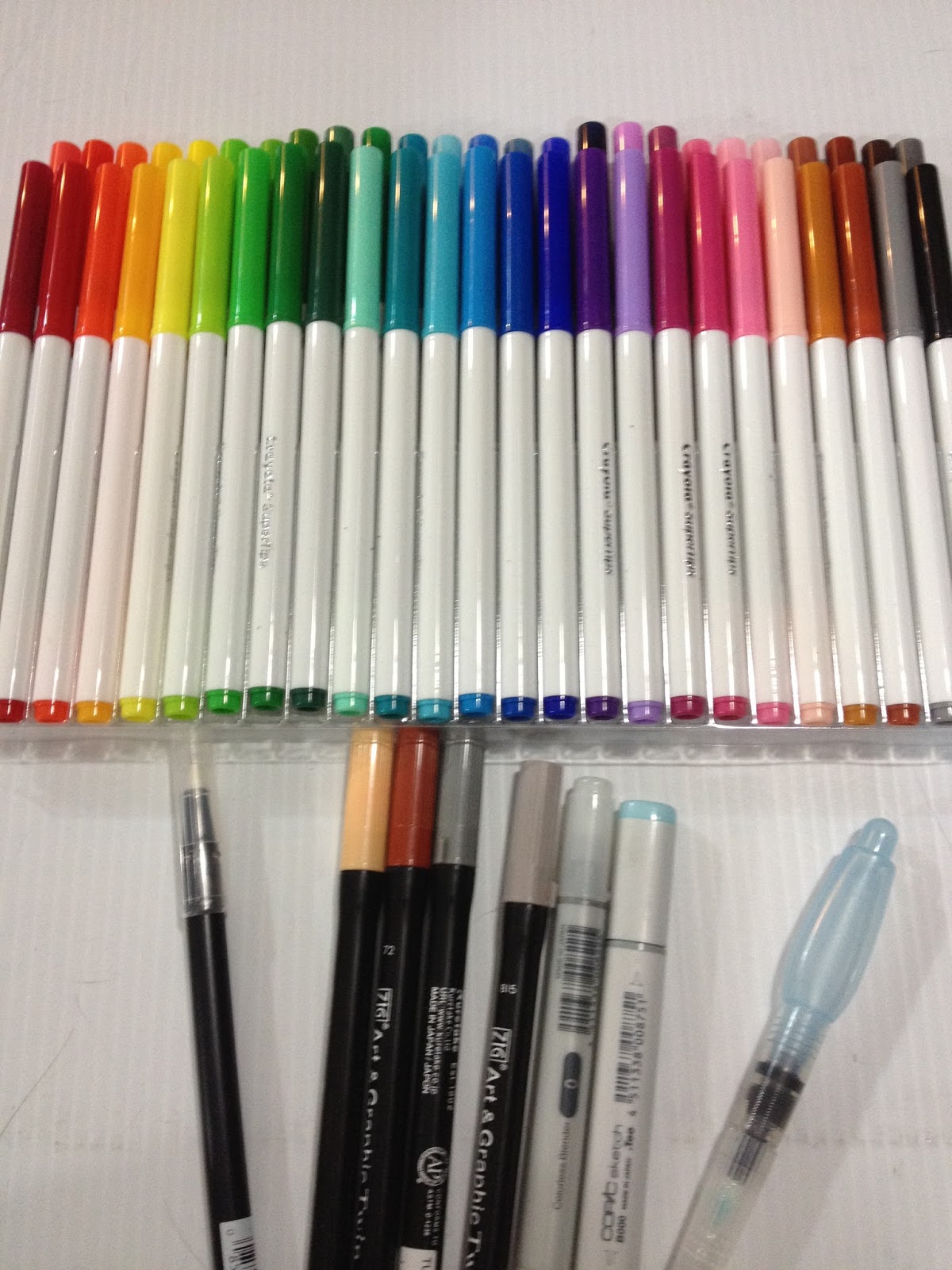 AIKENR Kids Colour Pens Washable - Water Colour Drawing Pen Set Watercolour  Colouring Pens Assorted Colours Marker Pens for Children Drawing Doodling