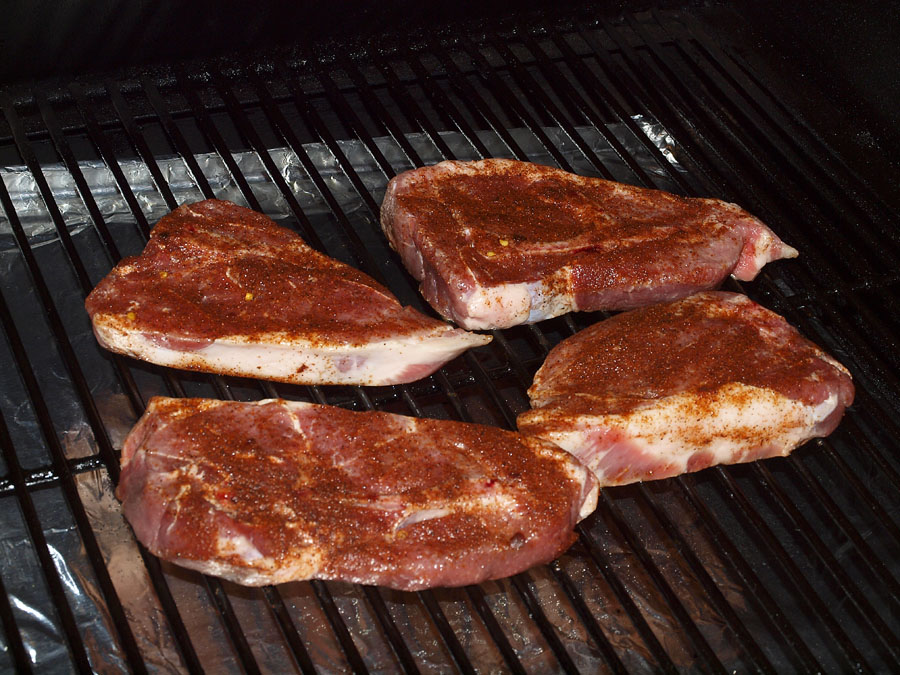 Pellet Smoker Cooking Country Ribs, cheesy potatoes, & corn