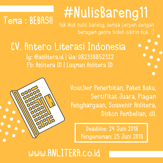 Lomba Menulis Cerpen 2018 Tema Bebas lomba menulis