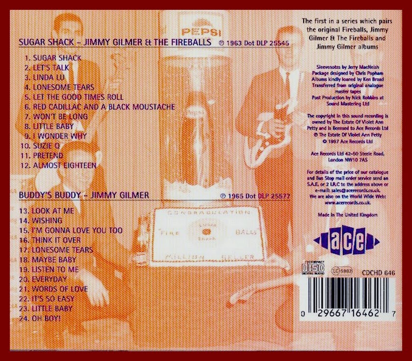 SIXTIES BEAT Jimmy Gilmer And The Fireballs