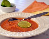 Cantaloupe-Tomato Gazpacho