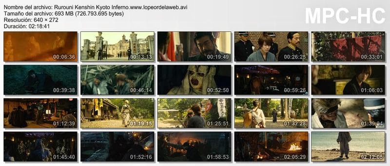 Rurouni Kenshin: Kyoto en llamas (2014) DVDRip Latino