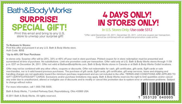 20 off coupon bath and body works