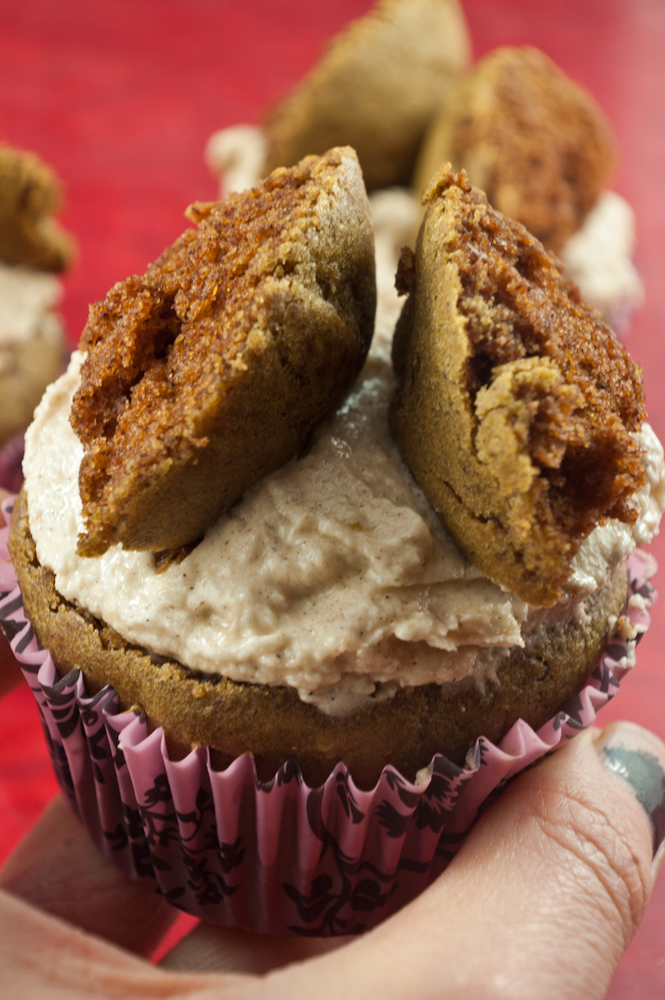 The Everyday Vegetarian Vegan vanilla chai butterfly cupcakes with