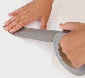 Silver tape Applying silver tape