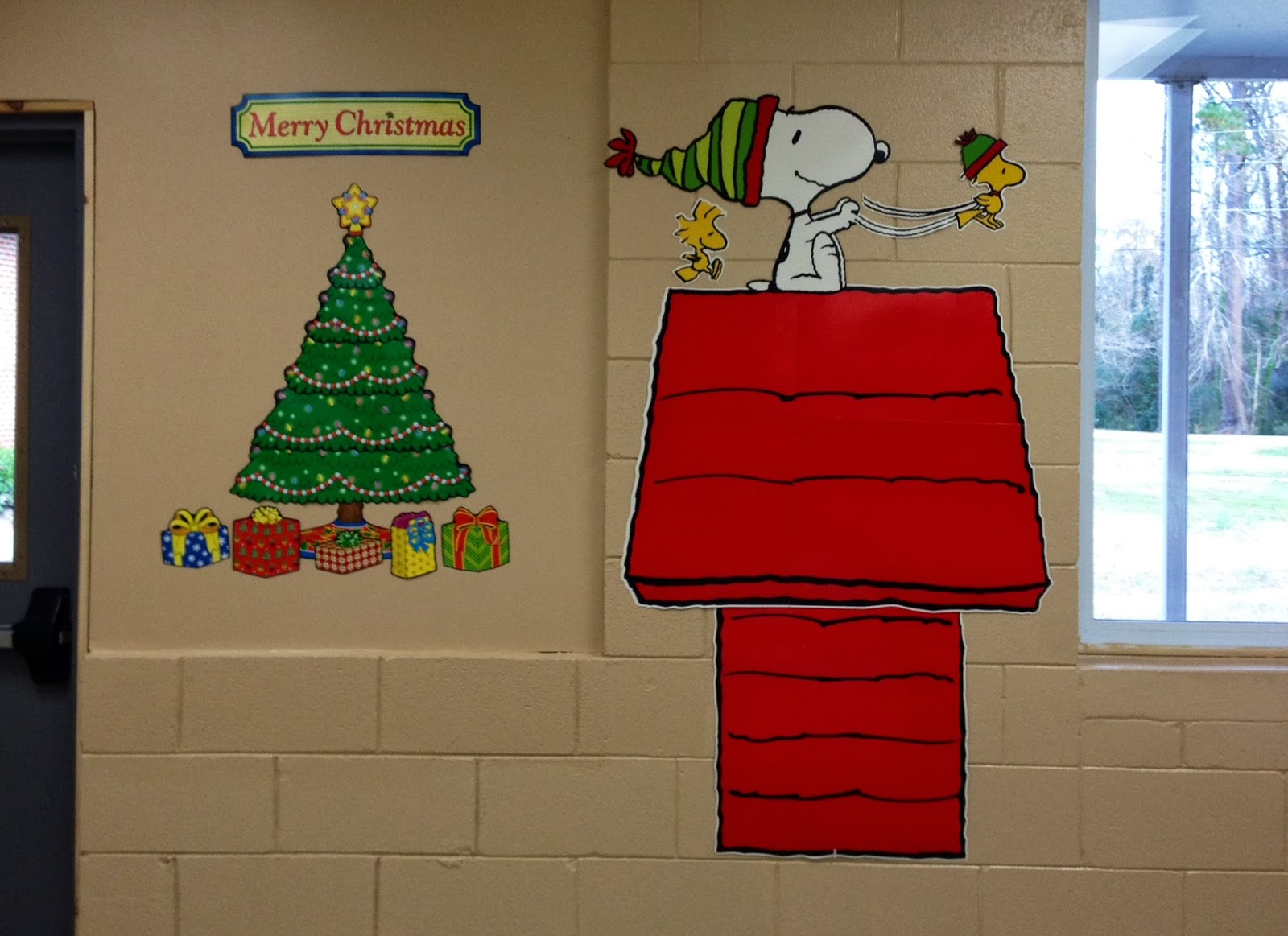 Snoopy Christmas Bulletin Board