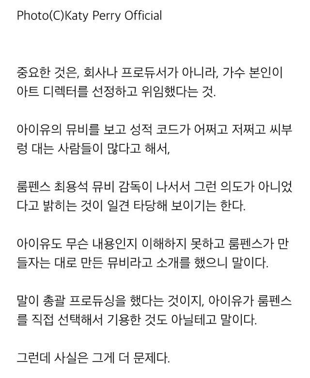 아이유 뮤직비디오 대한 문화부 기자 이상무님 글 | 인스티즈