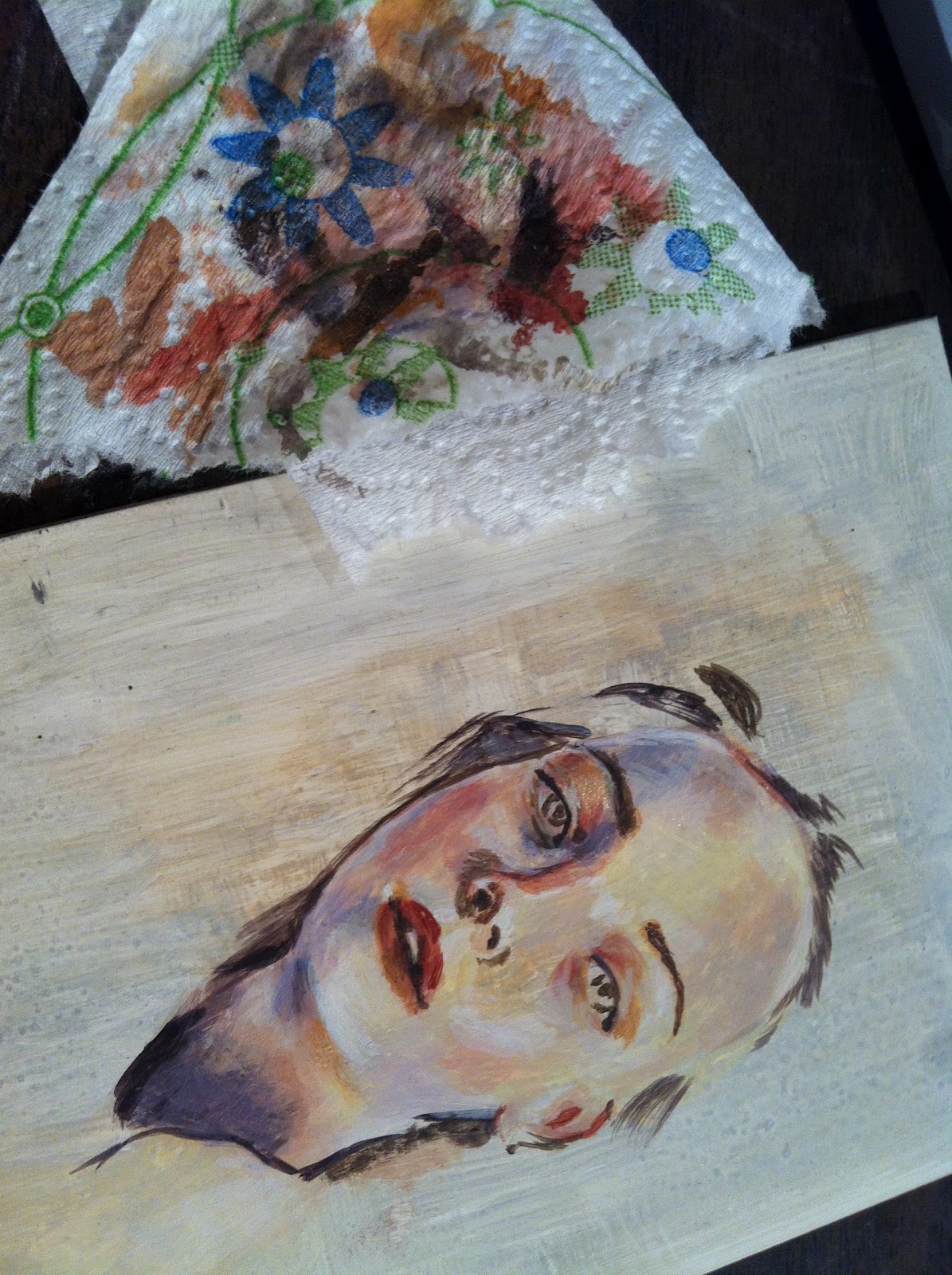 Paper Musings Egg Tempera Painting