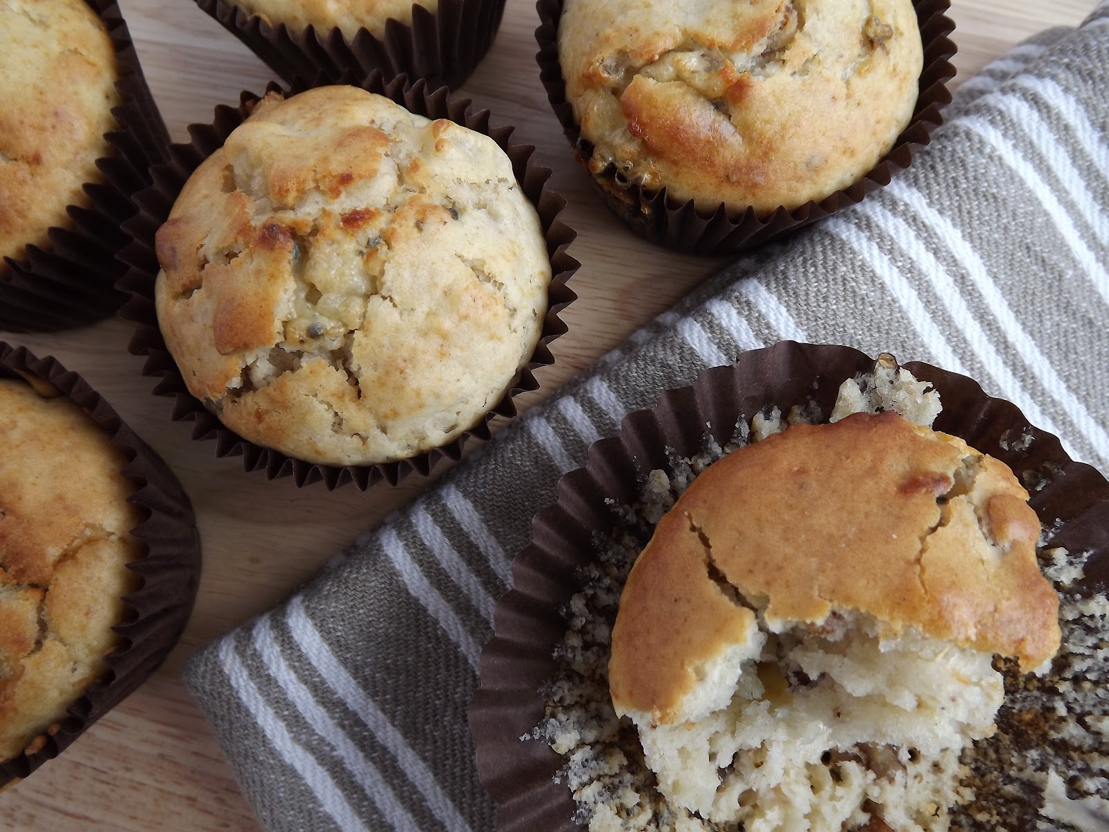 Walnut, Pear and Blue Cheese Muffins