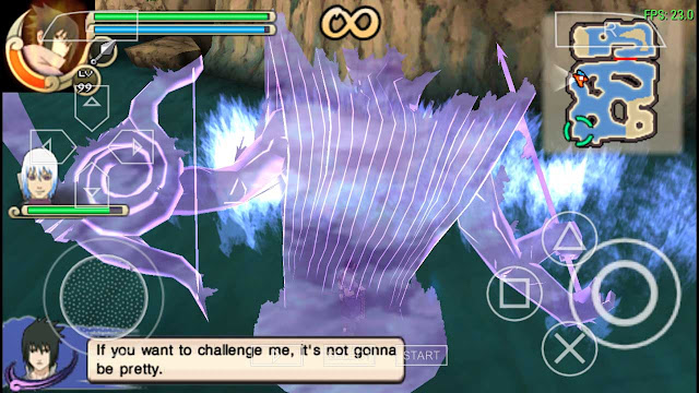 Mode susanoo sasuke ppsspp setting lancar android