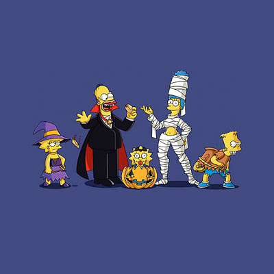 Cartoon The Simpsons, Halloween download free wallpapers for Apple iPad