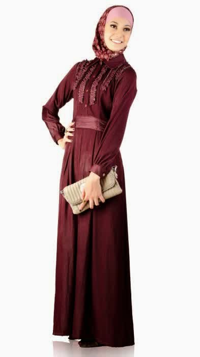 Contoh Model  Baju  Muslim Gamis  Terbaru