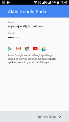 membuat akun Google di Android