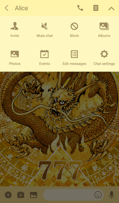 Dragon and golden pyramid 777