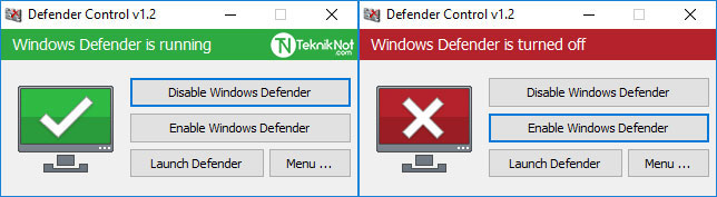 Windows Defender kapatma programı