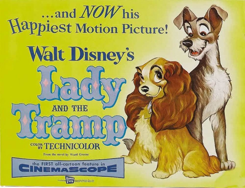 100 Years of Cinema Lobby Cards: Lady and the Tramp (1955)