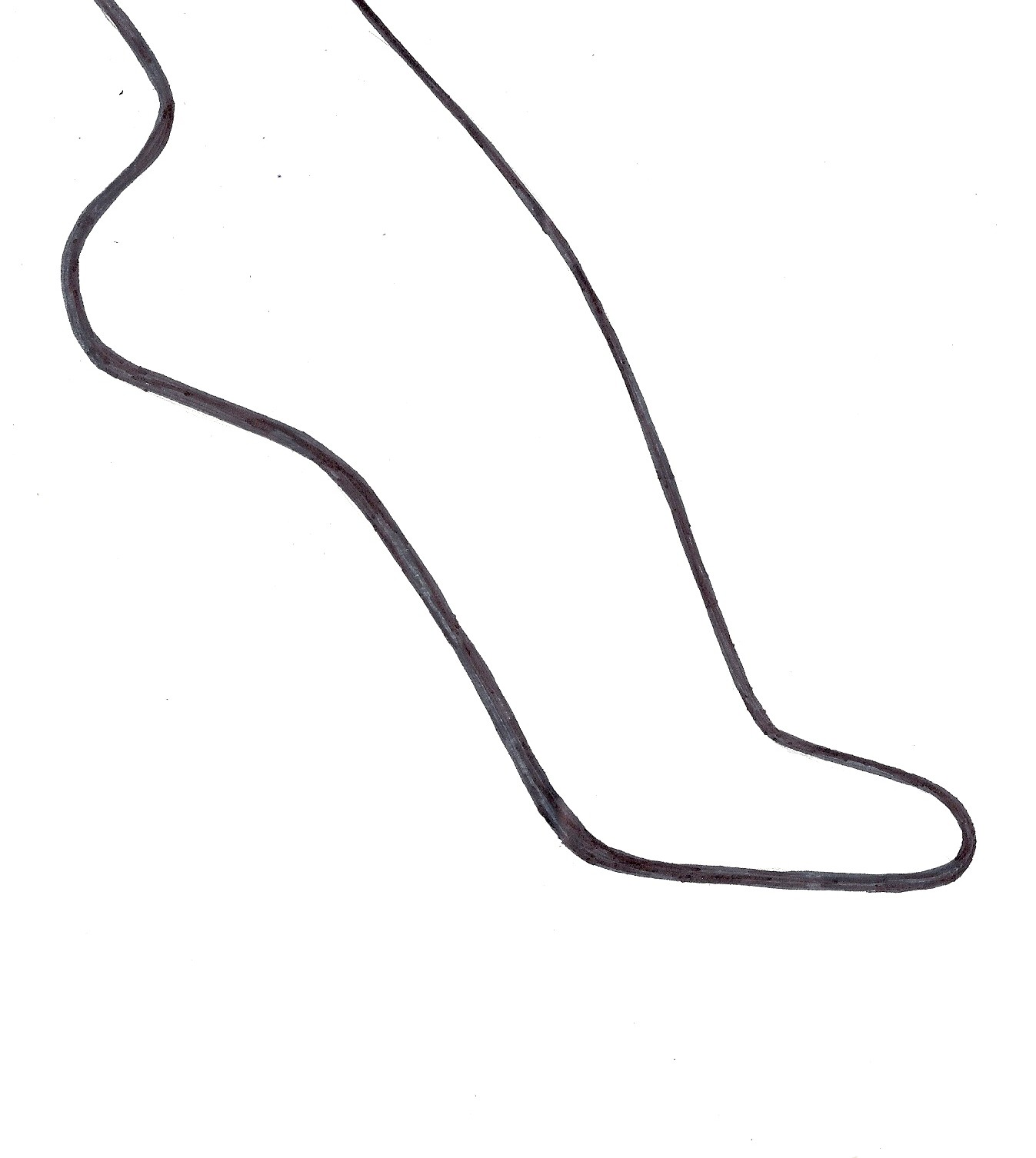 Women S Foot Template For Shoe Sketch Women S Foot Template For Shoe Sketch