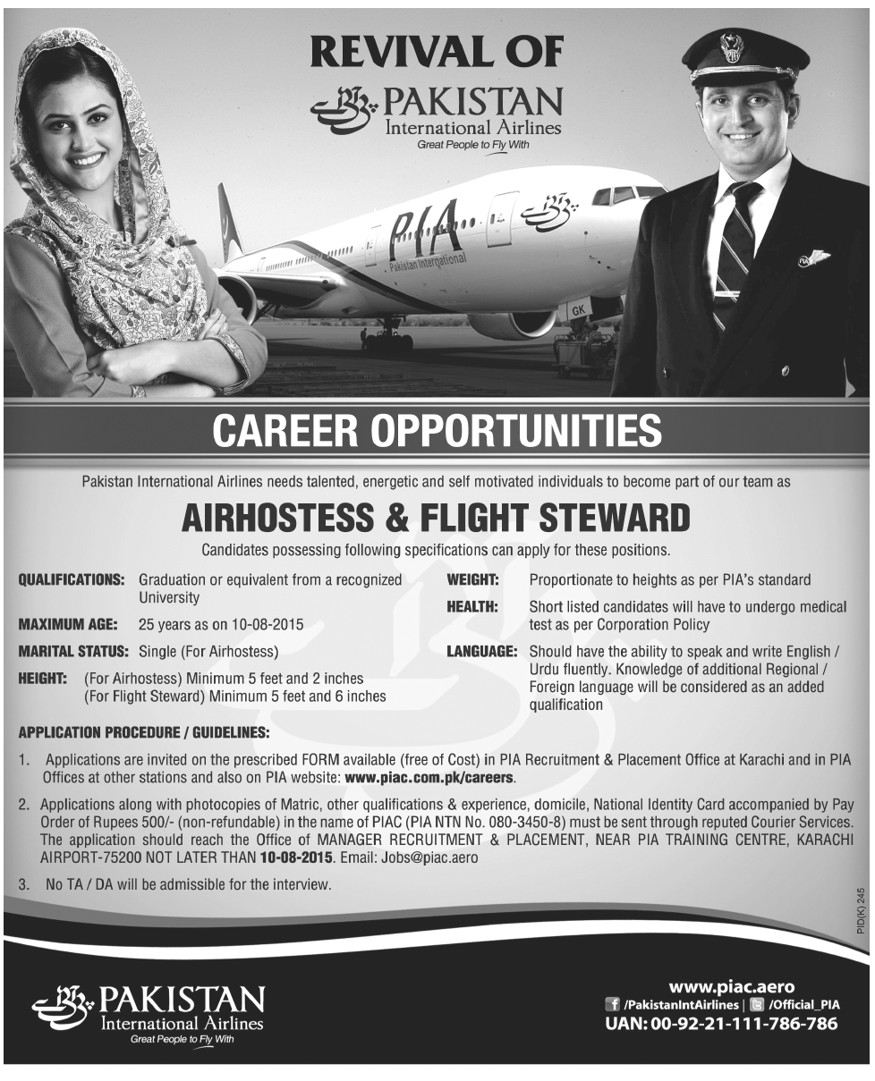 Cabin Crew Interview Questions Cabin Crew Recruitment 2015 Airhostess Flight Steward Jobs Pia