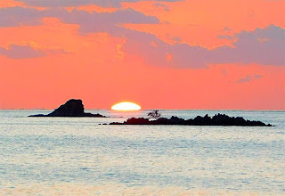 sunset, paya bay resort, green flash, beauty, nature, naturism, roatan, fire, fire island, 
