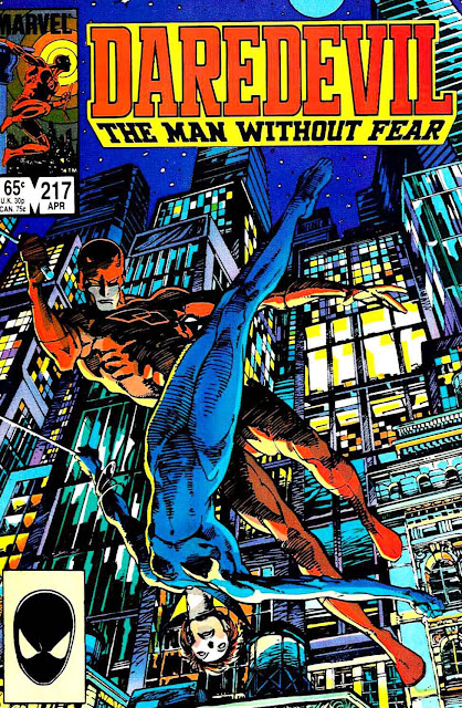 Daredevil v1 #217 marvel comic book cover art by Barry Windsor Smith Daredevil v1 #217 marvel comic book cover art by Barry Windsor Smith