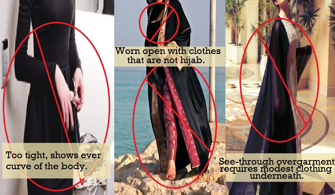 Just because you wear an abaya doesn't make it hijab