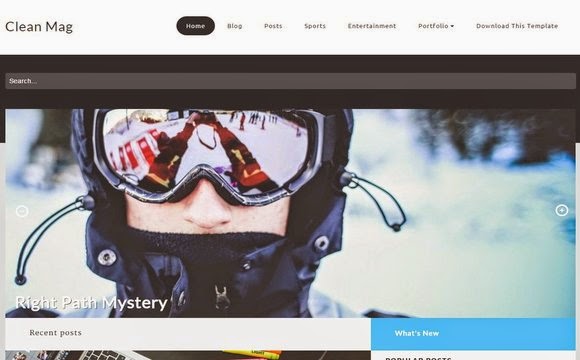 Clean Mag Blogger Template