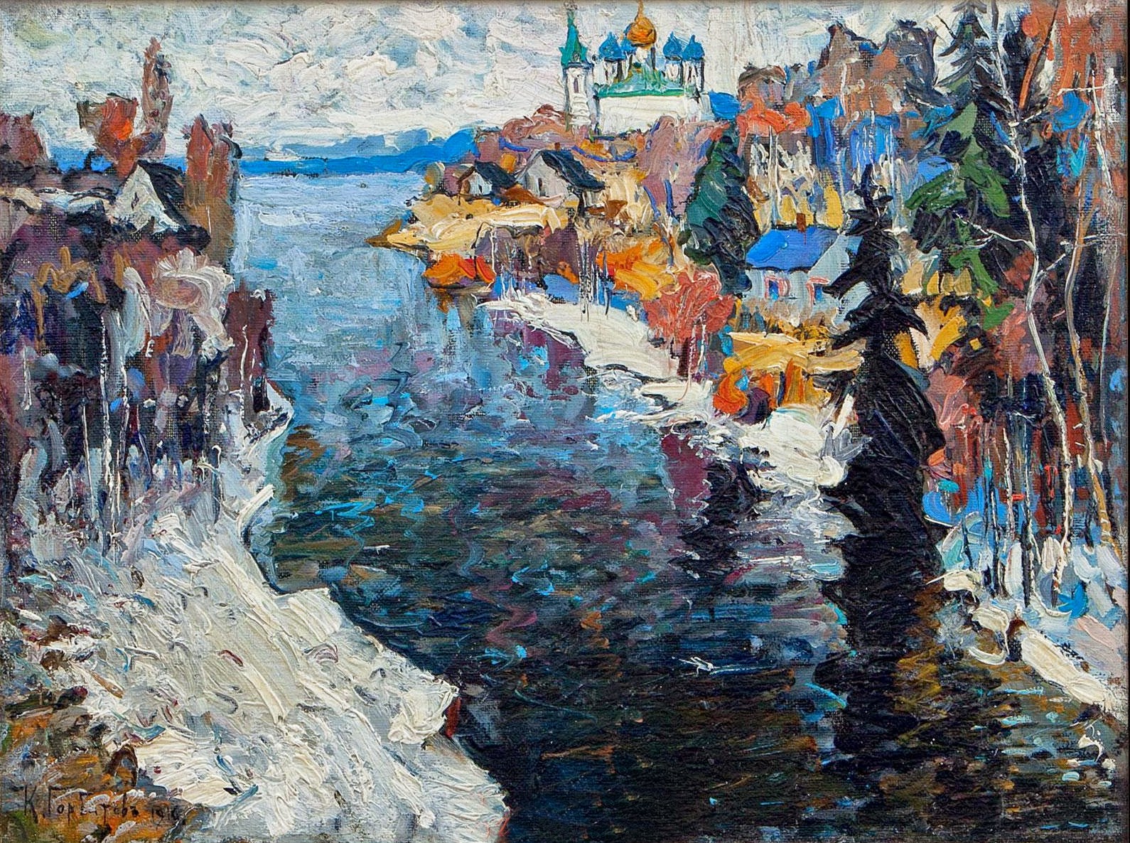 Konstantin Gorbatov Postimpressionist painter Tutt'Art Pittura