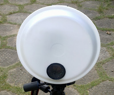 styrofoam dish flash diffuer
