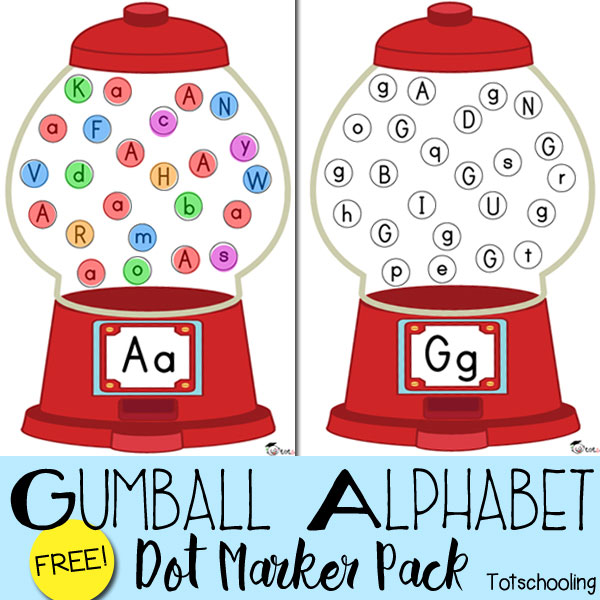 Gumball Alphabet DoaDot Marker Pack Totschooling Toddler