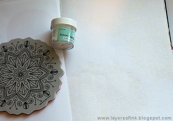 Layers of ink - Forget me not journal page tutorial by Anna-Karin