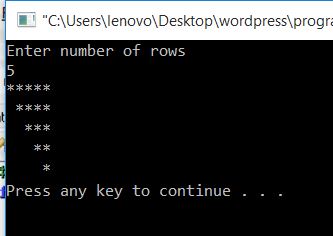 All C Programs: Symbol Pattern Programs in C