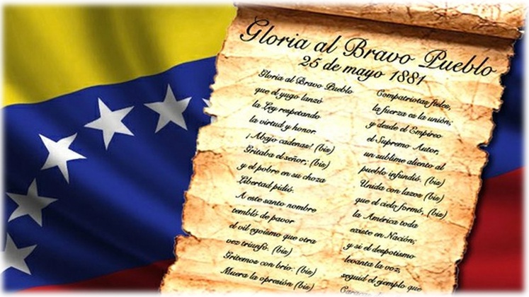 Cra Rómulo Gallegos 135 Años Del Himno Nacional De Venezuela