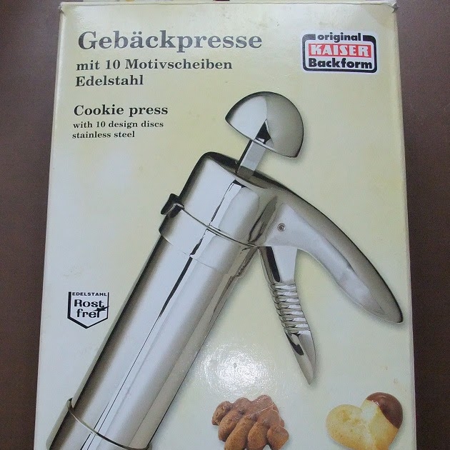 Backen mit der Gebäckpresse Werbung