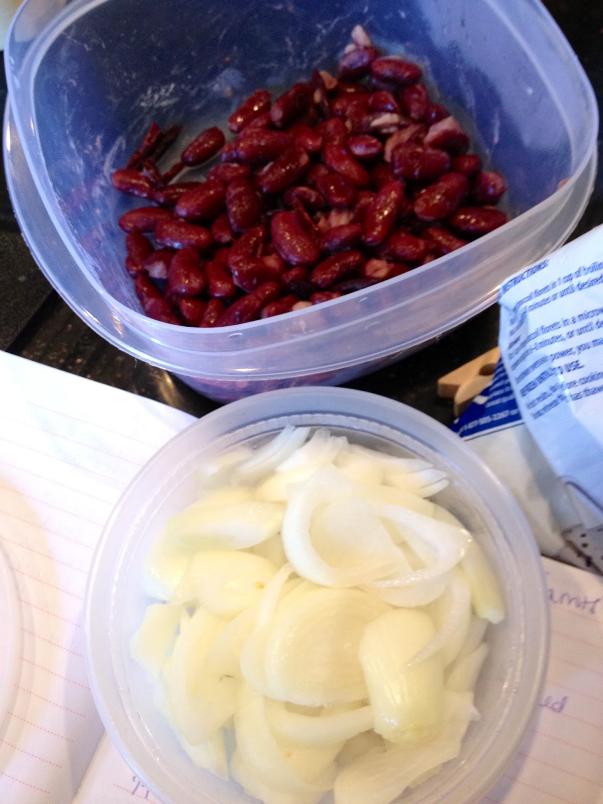 Jars of Wonderful Tasty Tuesday Kidney Bean Broccoli Quinoa