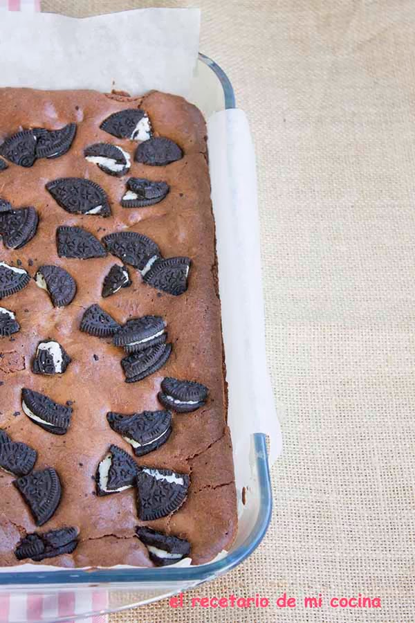 brownie de oreo