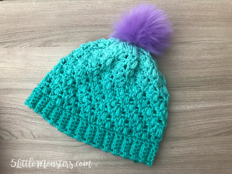 puff crochet hat