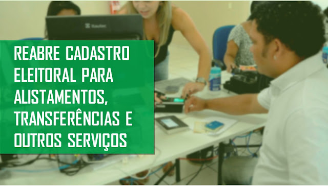 Eleitor sendo coletado a biometria para o cadastro eleitoral.